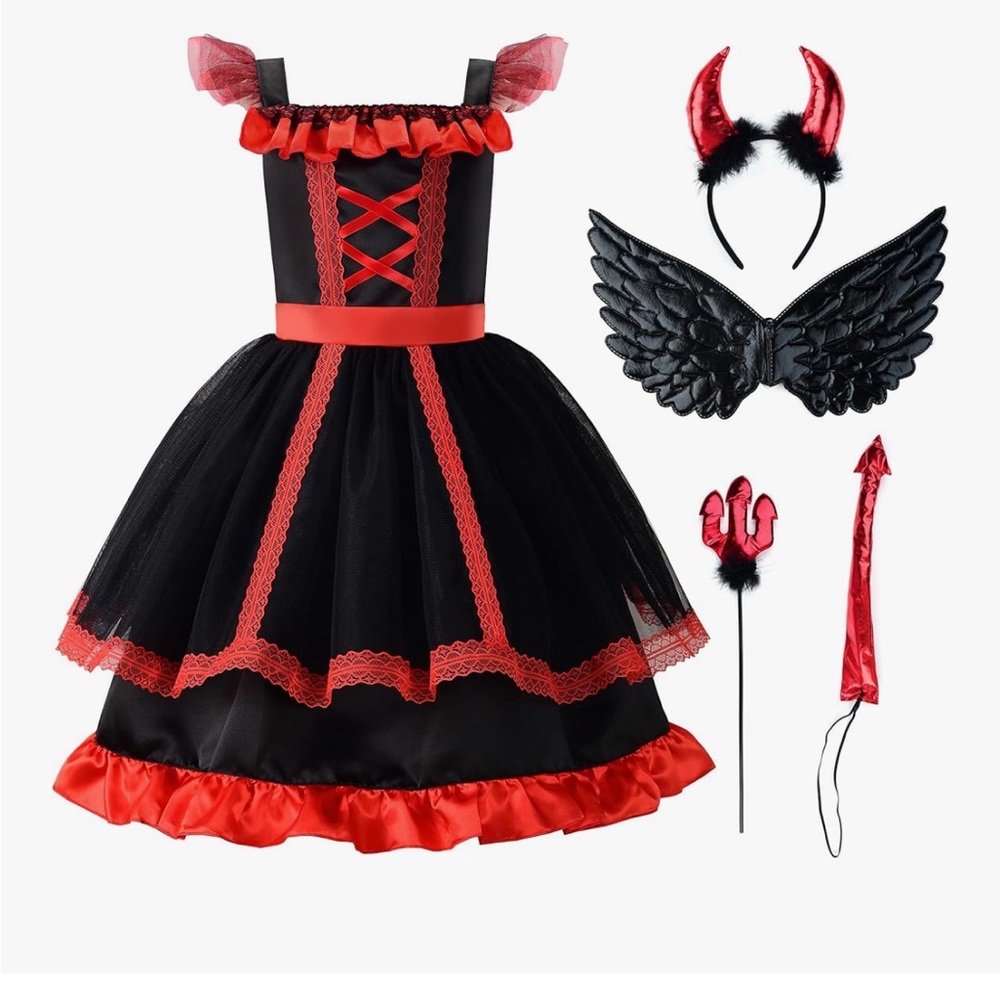 Devils girls costumes size 10/12